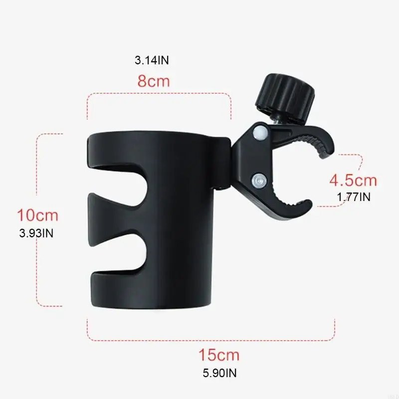 T8UD Baby Stroller Cup Holder Universal 360 Rotatable Drink Bottle Rack for Pram Pushchair Wheelchair