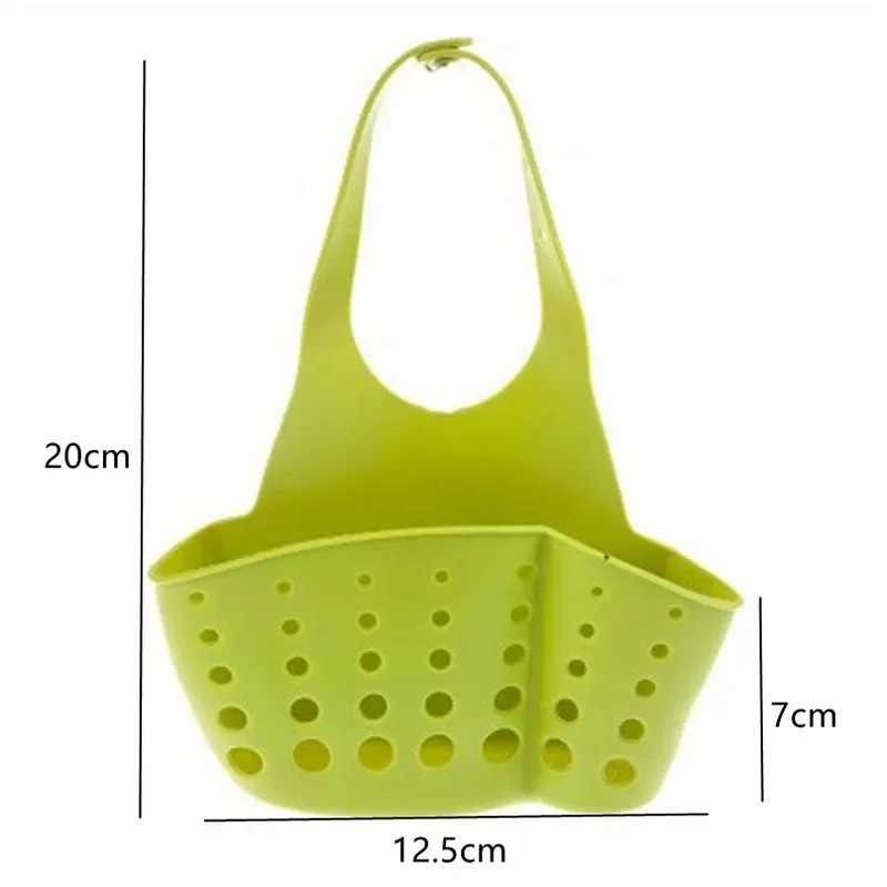1-3pcs Kitchen Sink Shelf Organizers Double-Layer Hanging Soap Sponge Storage Holder Accessories Silicone Drain Rack Supplies view 6