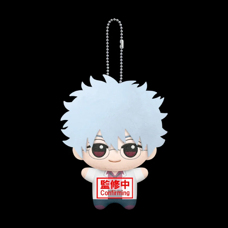 Figurine officielle de dessin animé Bilibili, 11CM, Sakata Gintoki Shimura Shinpachi Kagura, pendentif marionnette, porte-clés pour Fan, accessoire de Cosplay, cadeau
