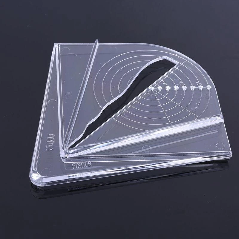 مسطرة قياس النجارة مكتشف مركز بلاستيكي لمربع دائري مثمن سداسي عالي الجودة #4