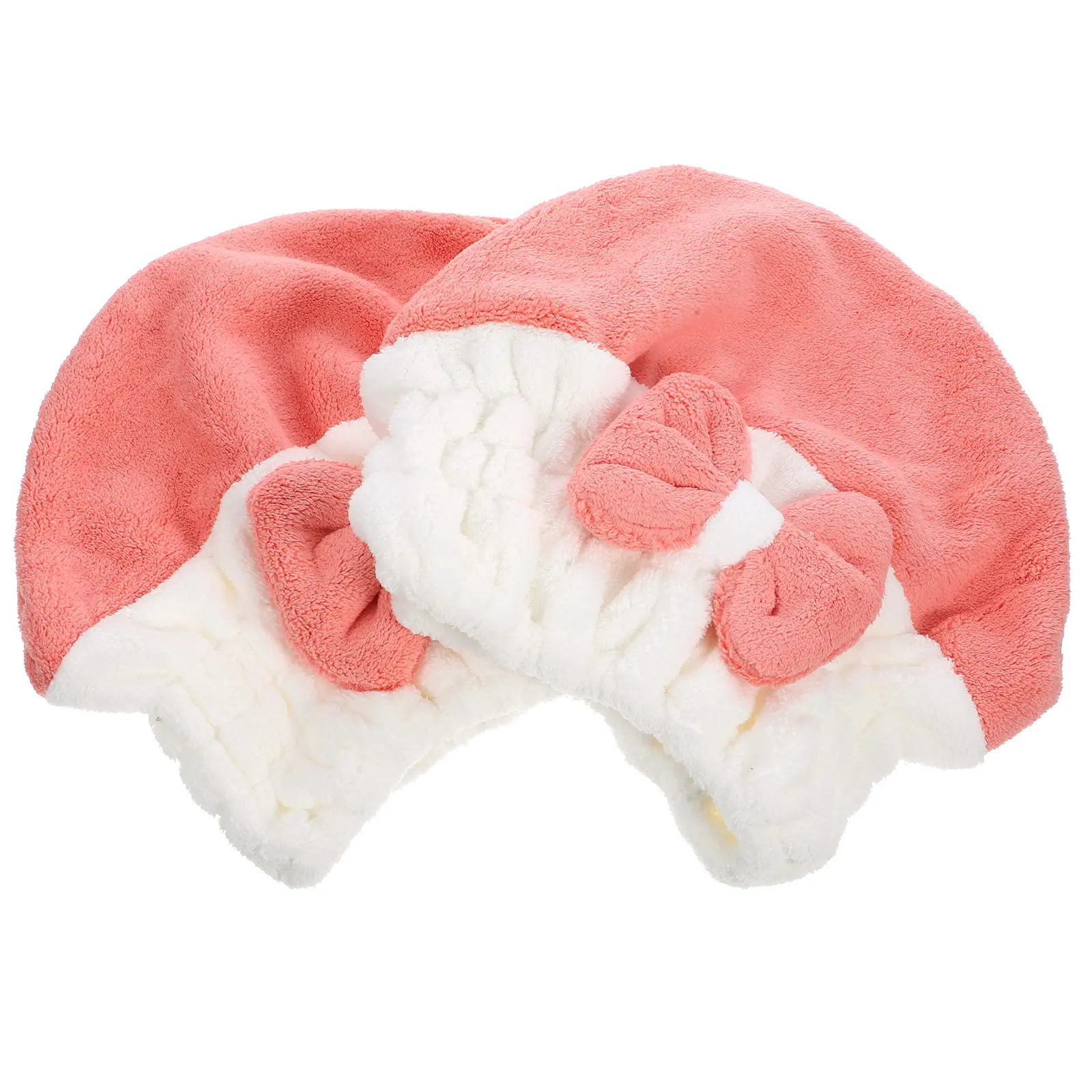 2Pcs Absorbent Hair Drying Caps Quick Dry Towel for Women Lightweight Soft Fabric Fast Drying Hair Turban Shower Cap