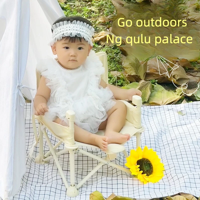 Kids Outdoor Folding Chair - ベビーブースターシートダイニングチェア、ポータブルトラベル折りたたみ式キッズ用屋外ビーチシート、傘付きベビー家具用品。
