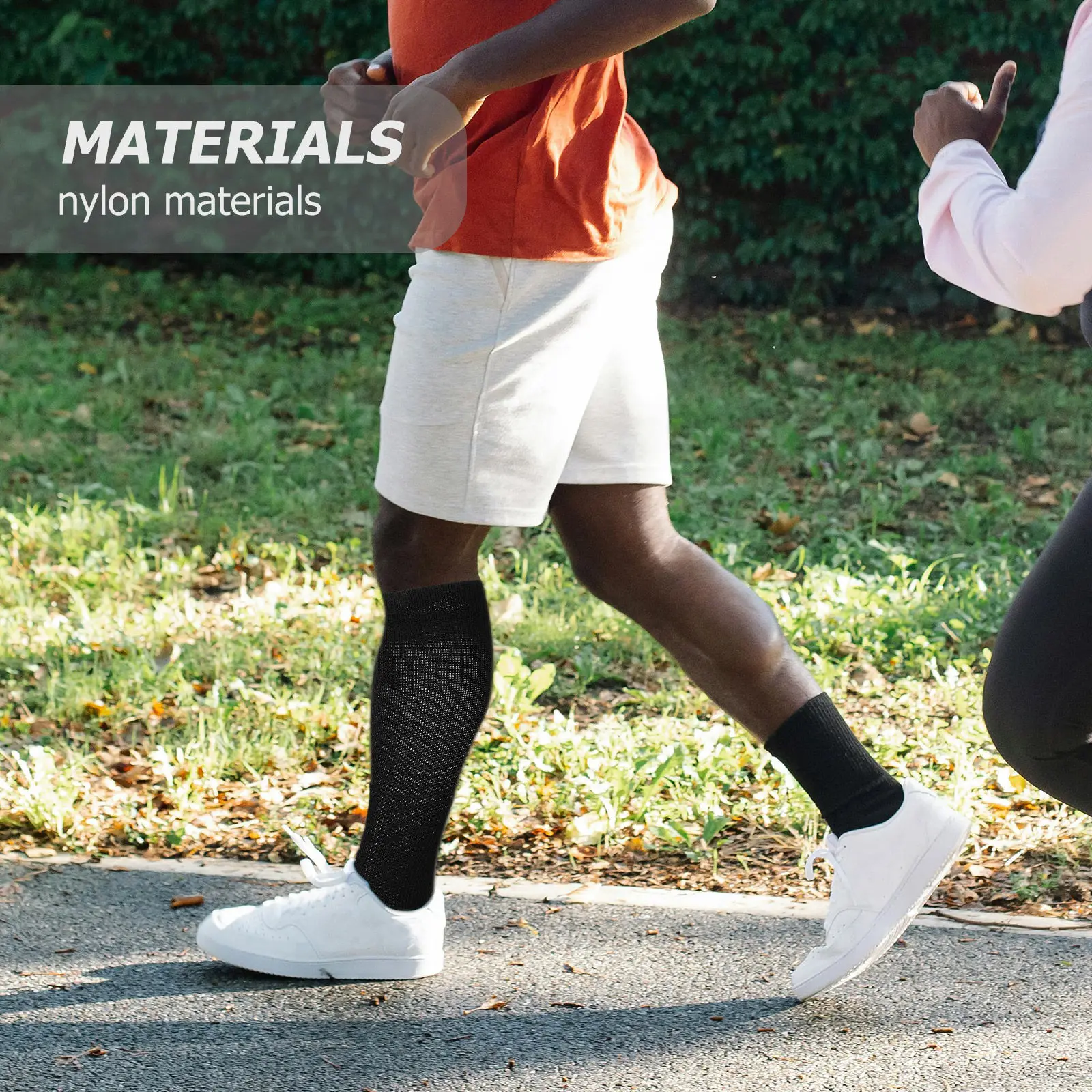 

10Pairs Compression Socks Nylon Breathable Elastic Calf Socks Sports Stockings for Men Women Running Hiking Leg Protection