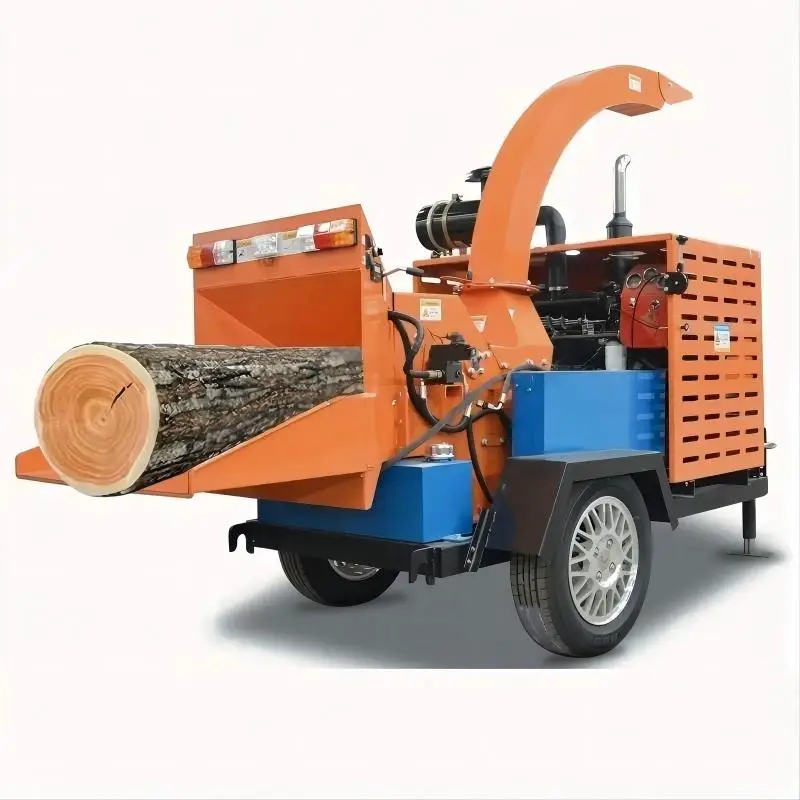 Factory 32/102HP 220V/380V Wood Chipper Shredder Farm Widely Using Wood Chipper Shredder Braches Wood Splitter Crushing Machine