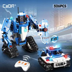 ZKZC 408PCS City Creative High-tech RC Robot Electric Building Blocks Remote Control Intelligent Robot Bricks Toys For Children