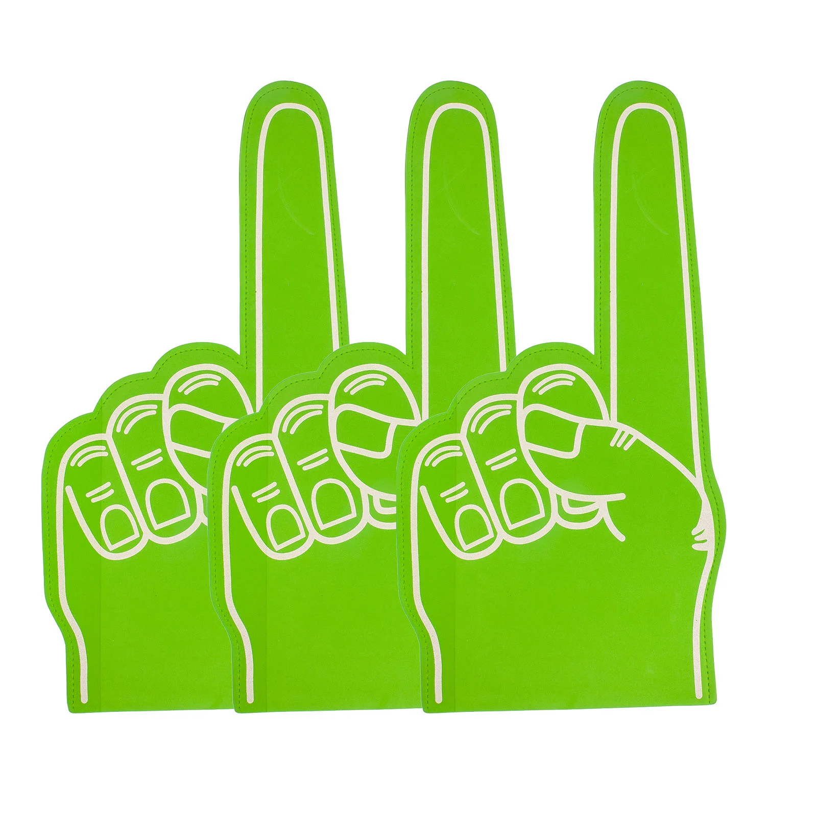 

3 Pcs Foam Finger Cots Sports Party Favors Pink Fan for Sporting Events Cheerleading Foams Noisemakers Props Hand