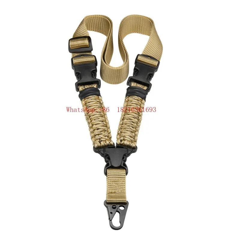 Braided Umbrella Rope Vertical Single Point Strap Rope Outdoor Multifunctional Tactical Strap