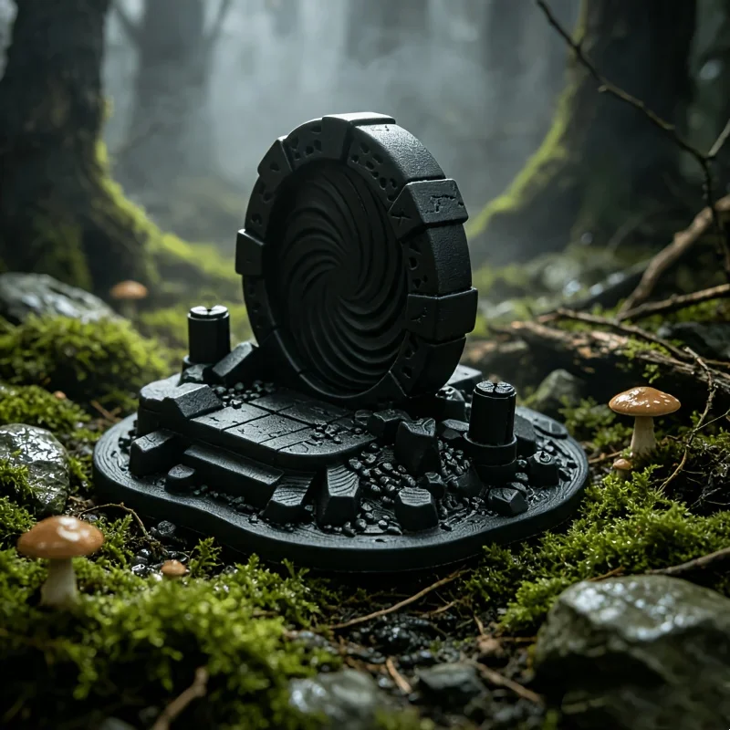 Mysterious Portal Fantasy Ancient Ruins Portal 3D Print Miniature Prop Tabletop Ornament Wargame Scenery Terrain Dollhouse Decor