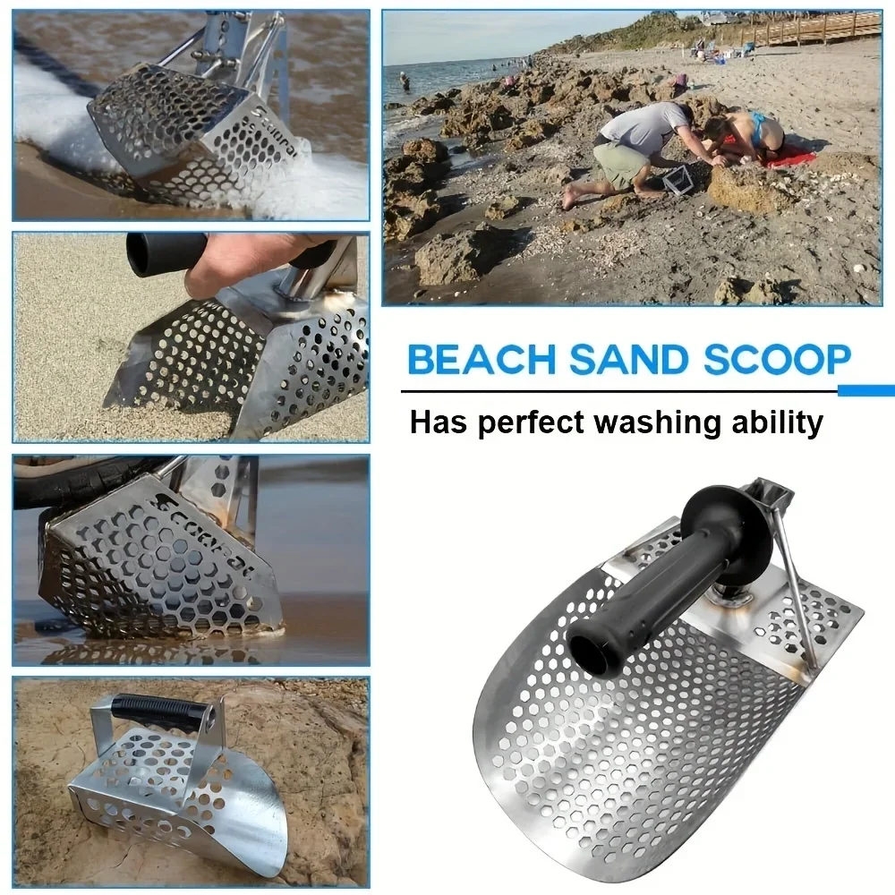 Hot Sell Sand Scoop for Metal Detecting Metal Detector Beach Finds Scoop Equipment Garden Gadgets Utensils Supplies Sand Scoop