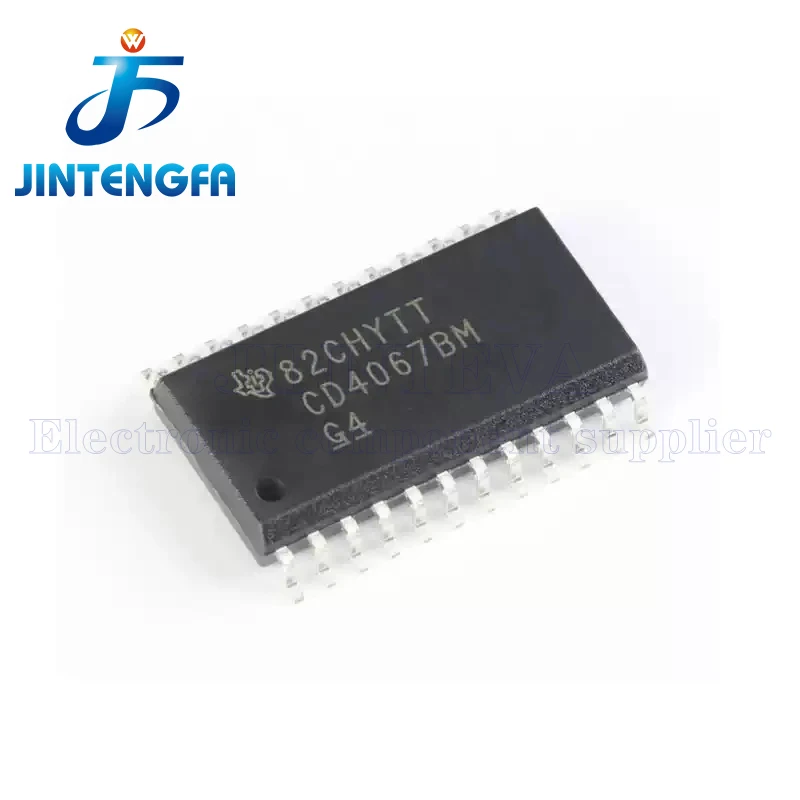 10PCS CD4067BM96 CD4067BM CD4067 SOP-24 Multiplexer Switch ICs CMOS Sgl 16-Ch Ana Multipl Demltplxr IC SMD Chip