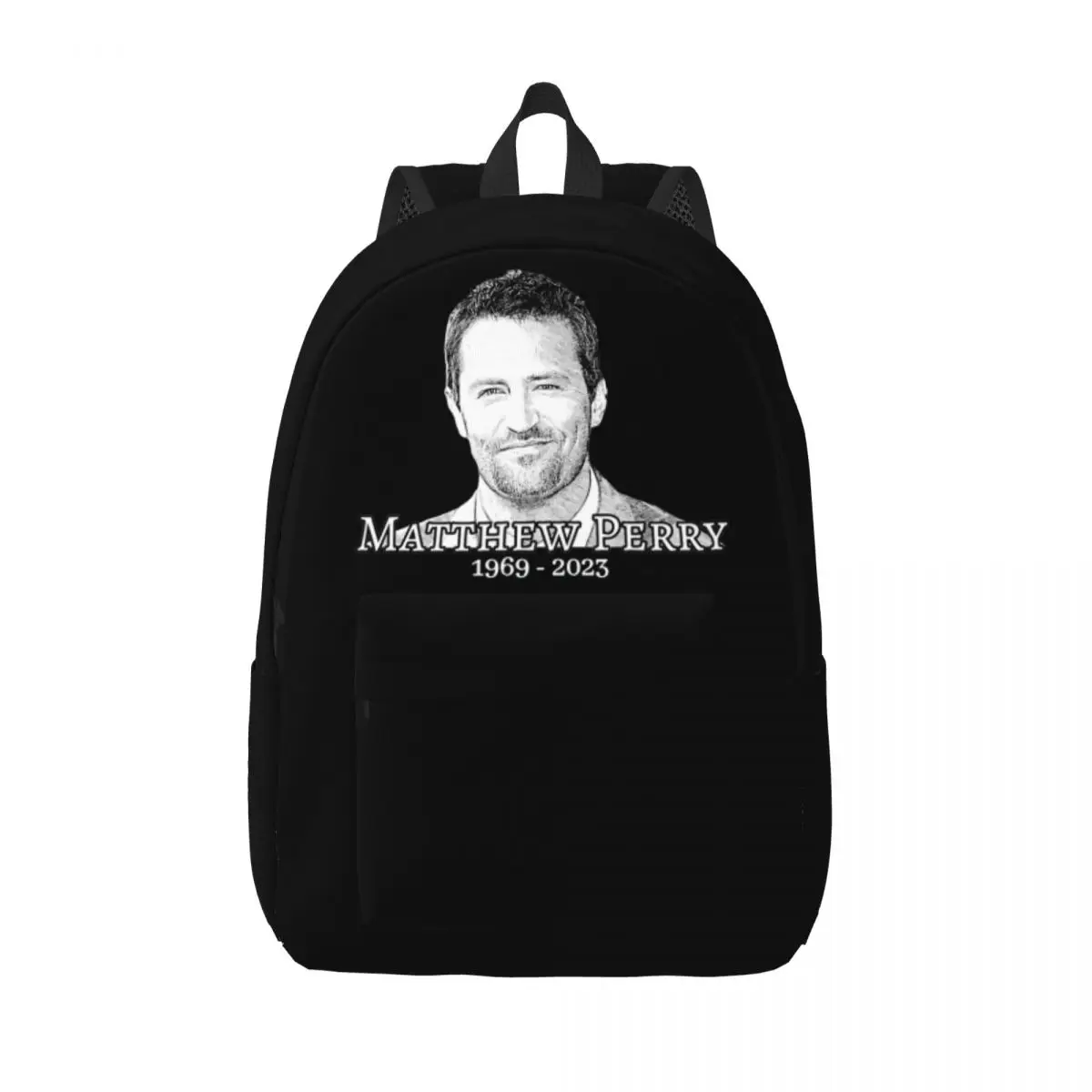 Rip Matthew Perry 1969 2023 Memories Backpack for Men Women Teenage Student Hiking Travel Daypack College Shoulder Bag Sports