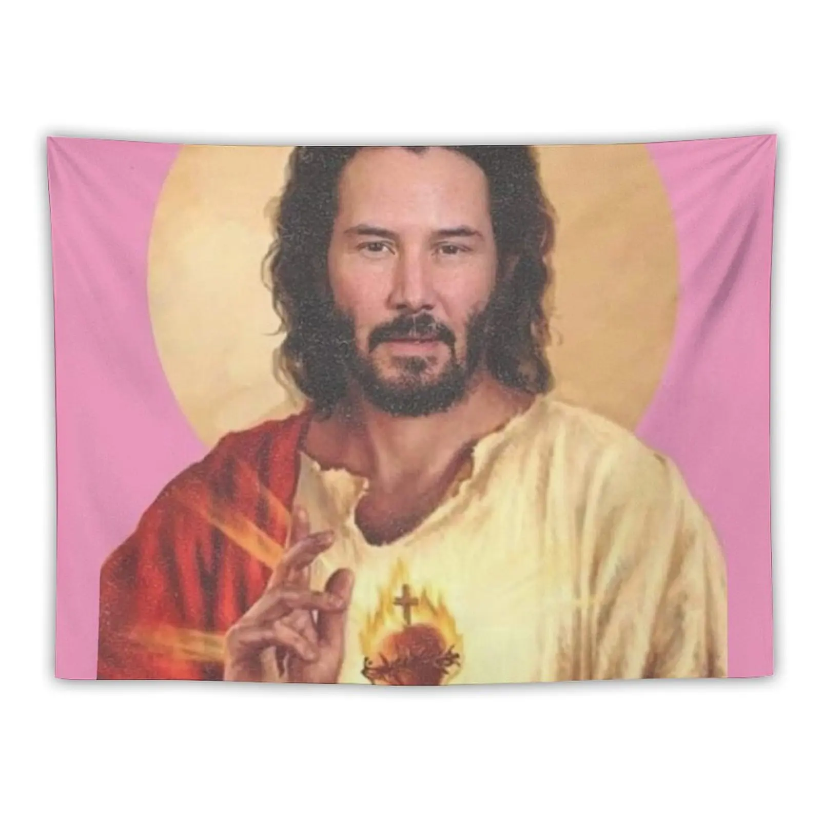 Keanu Reeves, Lord & Saviour Tapestry Home Decor Aesthetic Room Aesthetic Decor Tapestry