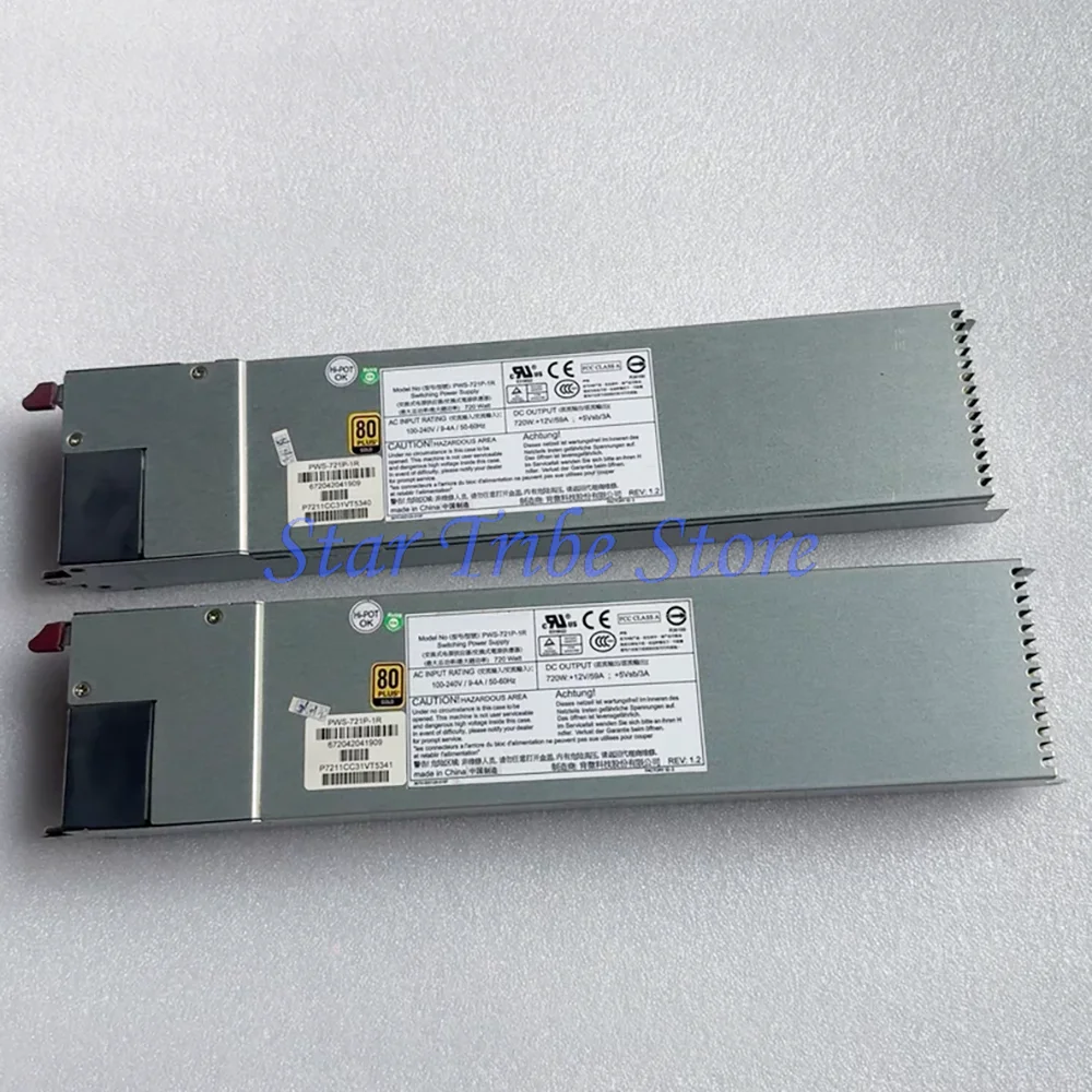 1Pcs PWS-721P-1R 720W Server Redundant Power Supply