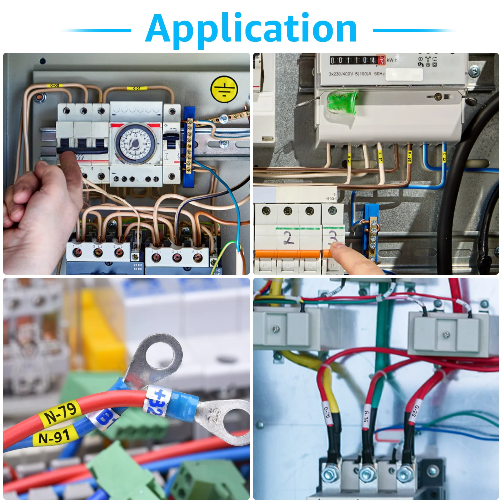 3-10PCS Tubi Termorestringenti Etichetta Compatibile per Brother HS HSe-231 Hs-631 5.8/11.7mm Nastro per etichette per stampante di etichette P-Touch PT-1010