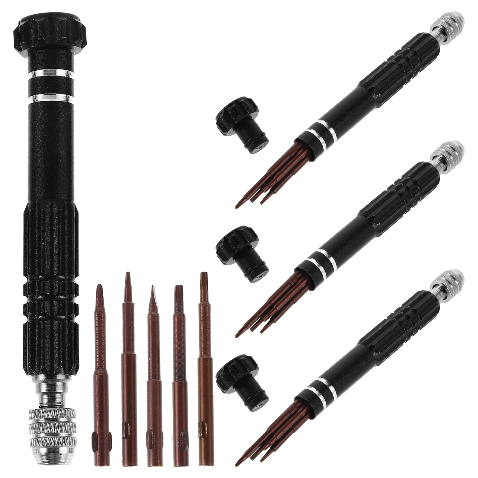 

4Sets Multi Functional Screwdriver Set for Car Maintenance Automotive Repairs Electronics Precision Bit Kit Portable Compact