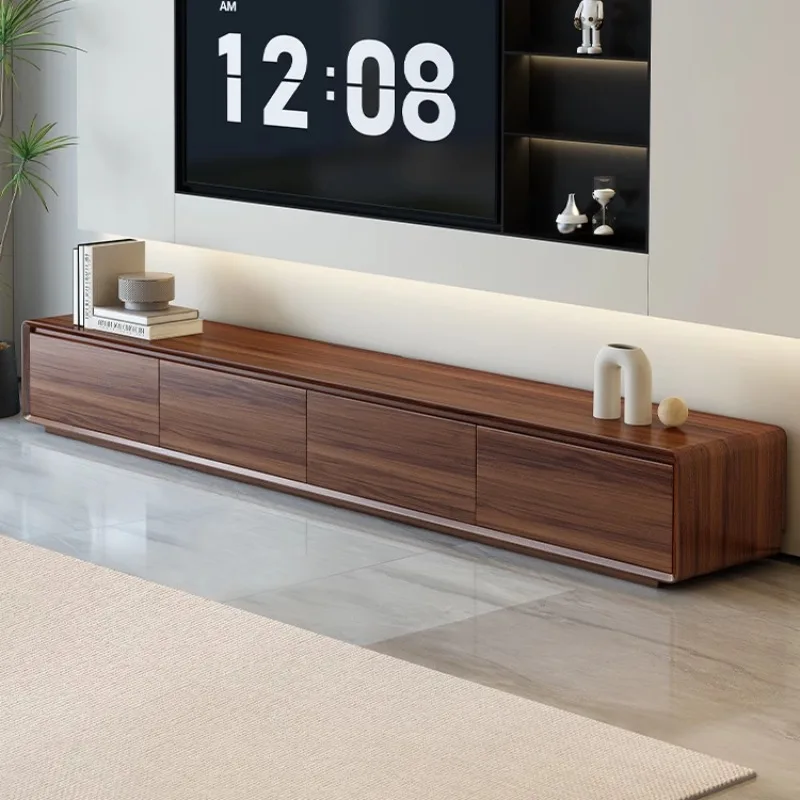 

Storage Living Room Entertainment Cupboard Solid Wood Floor Tv Stand Minimalism Light Luxury Salones Muebles Home Furniture