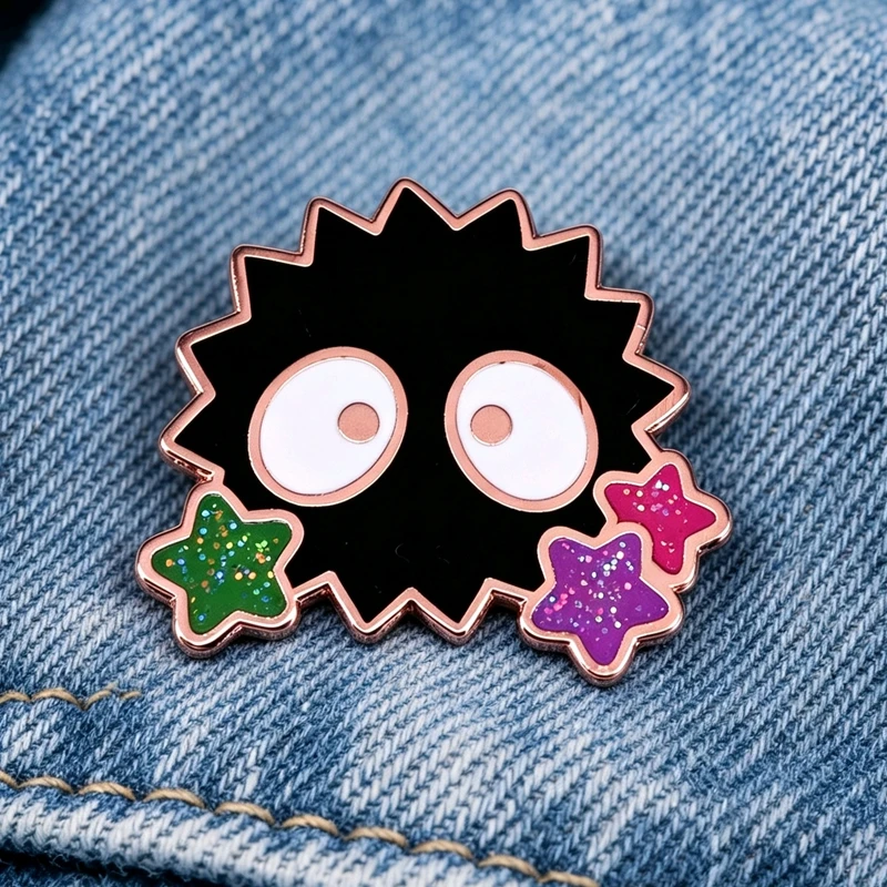 Niedliche Elfen-Emaille-Anstecknadel, lustiges Anime-Abzeichen, Rucksack-Pin, Brosche, Schmuckgeschenk, modisches Accessoire für Freunde, Kleidungszubehör – Detail 4