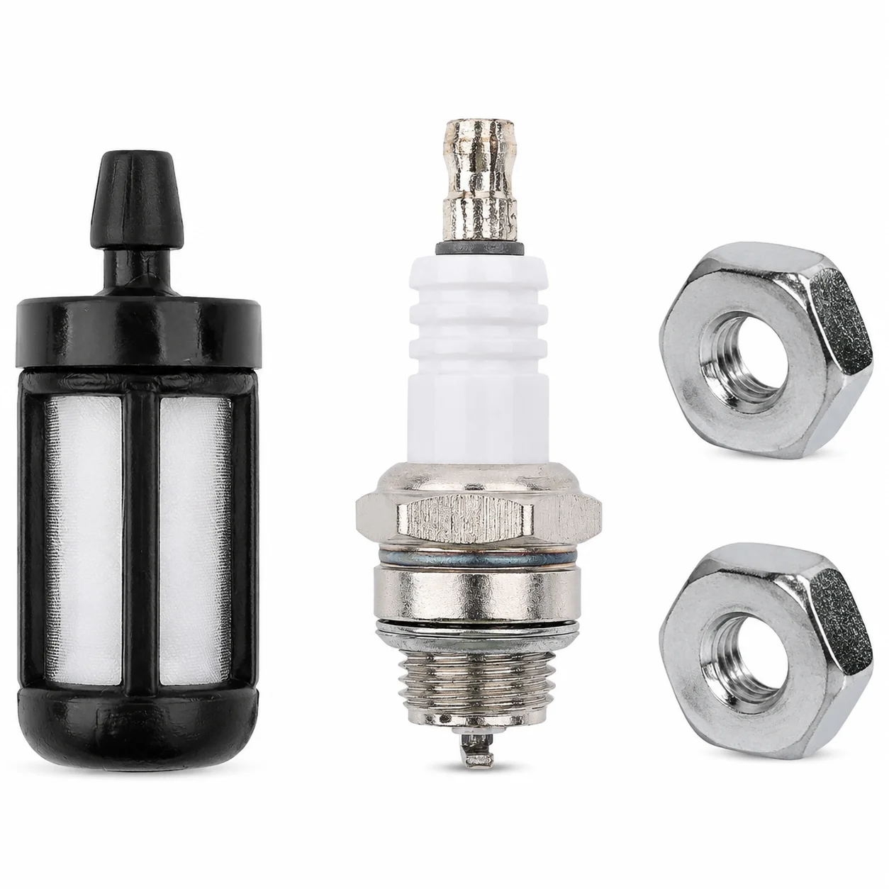 L7T Spark Plug Fuel Filter 2pc Bar Nuts Tune Up Kit For STIHL MS180/170/210/230/250/260/290/240 Chainsaw Parts OEM 0000 955 0801