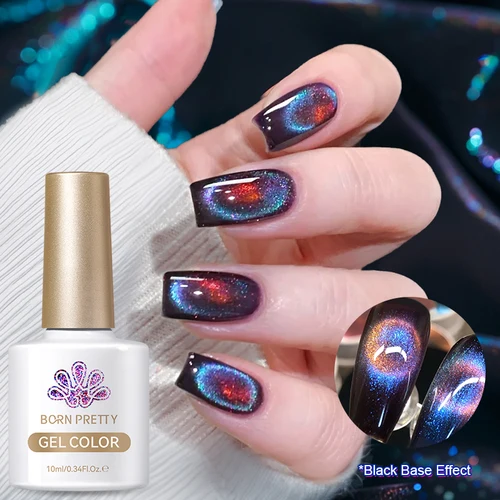 BORN PRETTY 9D Polaris Cat Esmalte de uñas de gel magnético Luz de agua de vidrio Esmaltes semipermanentes UV Barniz 10 ml Soak Off UV LED
