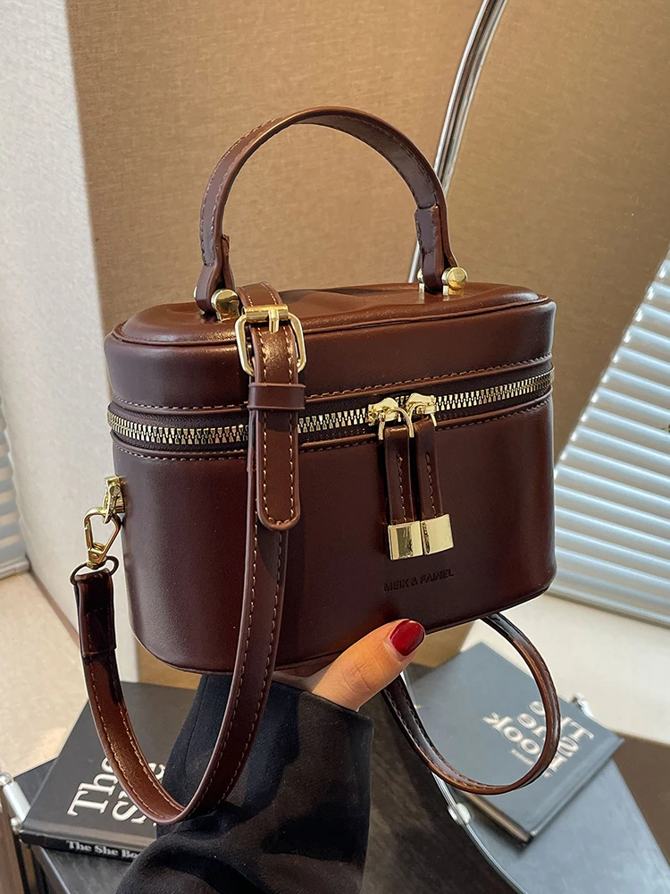 Korean High-Grade Sense Women Mini Crossbody Bags New Summer Simple All-Match Soft Handle Handbag Lady Fashion Flap Bucket Bag