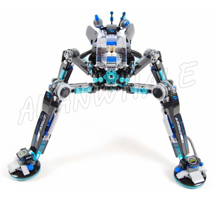 518pcs Shinobi Water Strider Mech Posable Legs Shark Thug 06054 Hover-pad-style Feet Building Block toys Compatible With Model