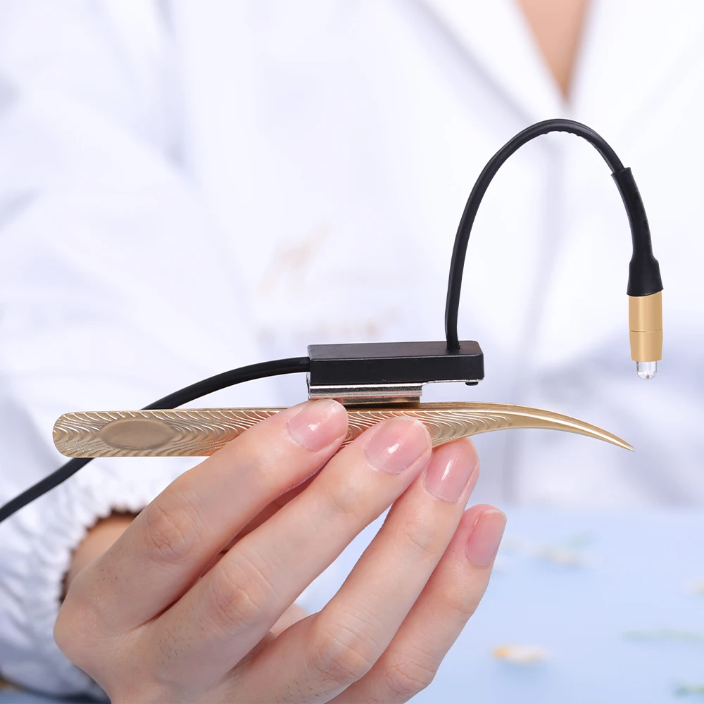 

Pinky Leem Быстроотверждаемый УФ-клей для наращивания ресниц Свет УФ-пинцета для наращивания ресниц Светодиодный светильник с подходит для всех пинцетов для ресниц