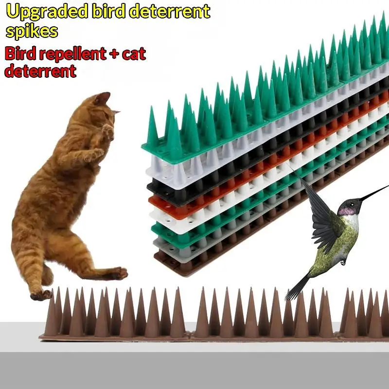 [MA]1/5Pcs Anti-Cat Bird Repeller Thorn Supplies Fence Balcony Eaves Windowsills Bird Repellent Wall Plastic Anti-Bird Spikes