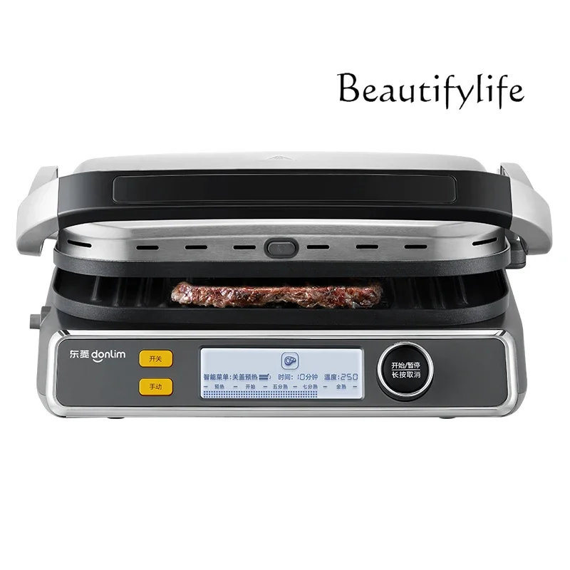 

Automatic electric oven for frying steak Household roast beef grill frying pan stripes