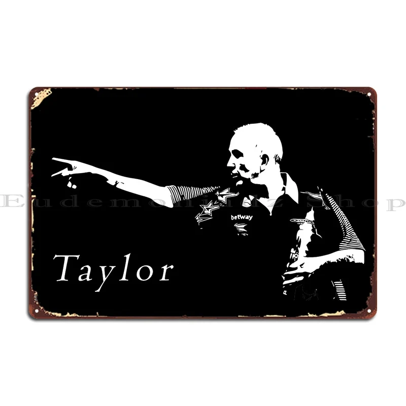 Phil Taylor Silhouette Metal Plaque Poster Printed Garage Plaques Pub Pub Plates Tin Sign Poster