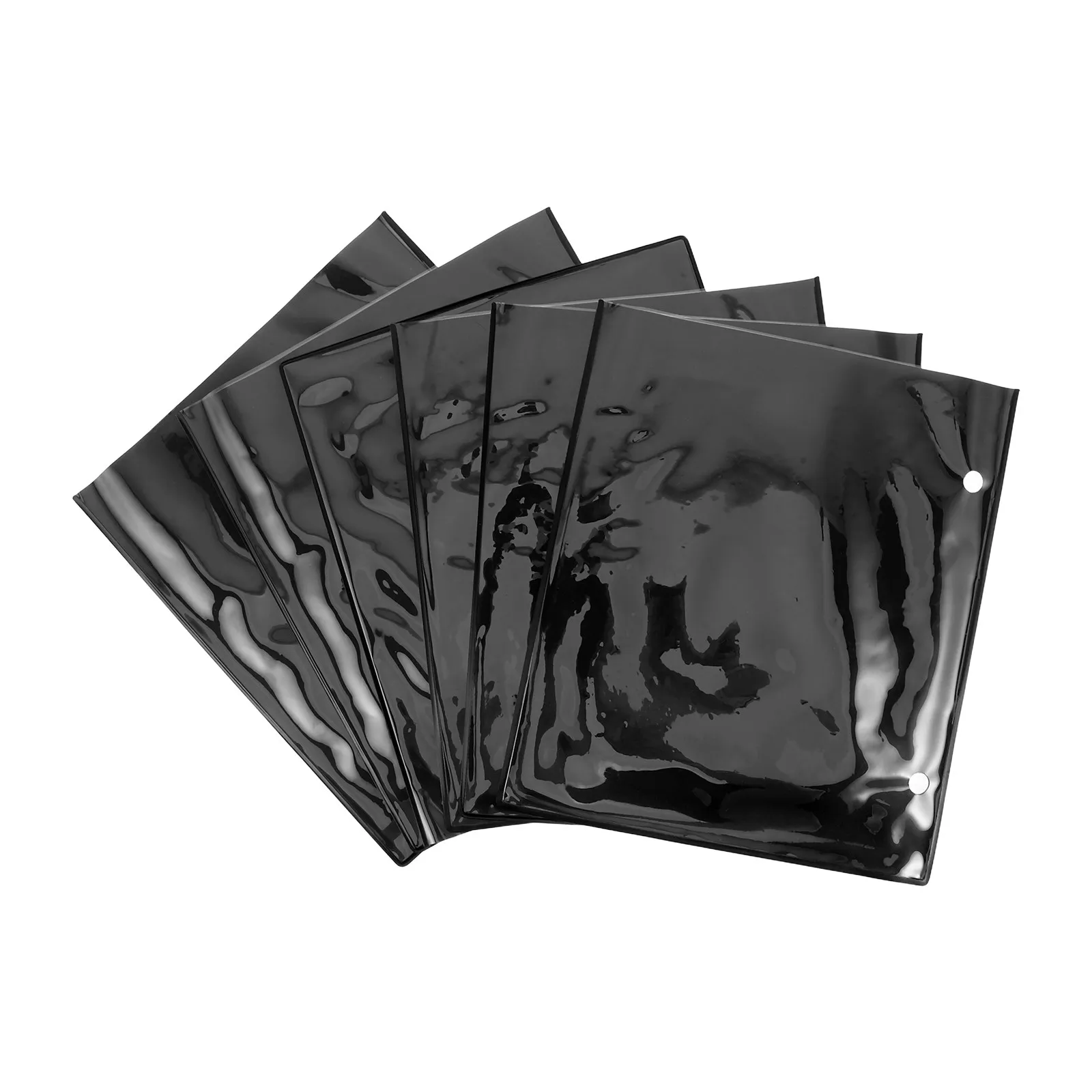 6Pcs Musical Score Folder PVC Waterproof Double Layer Sheet A4 Size Clear Pocket File Holder for Classroom