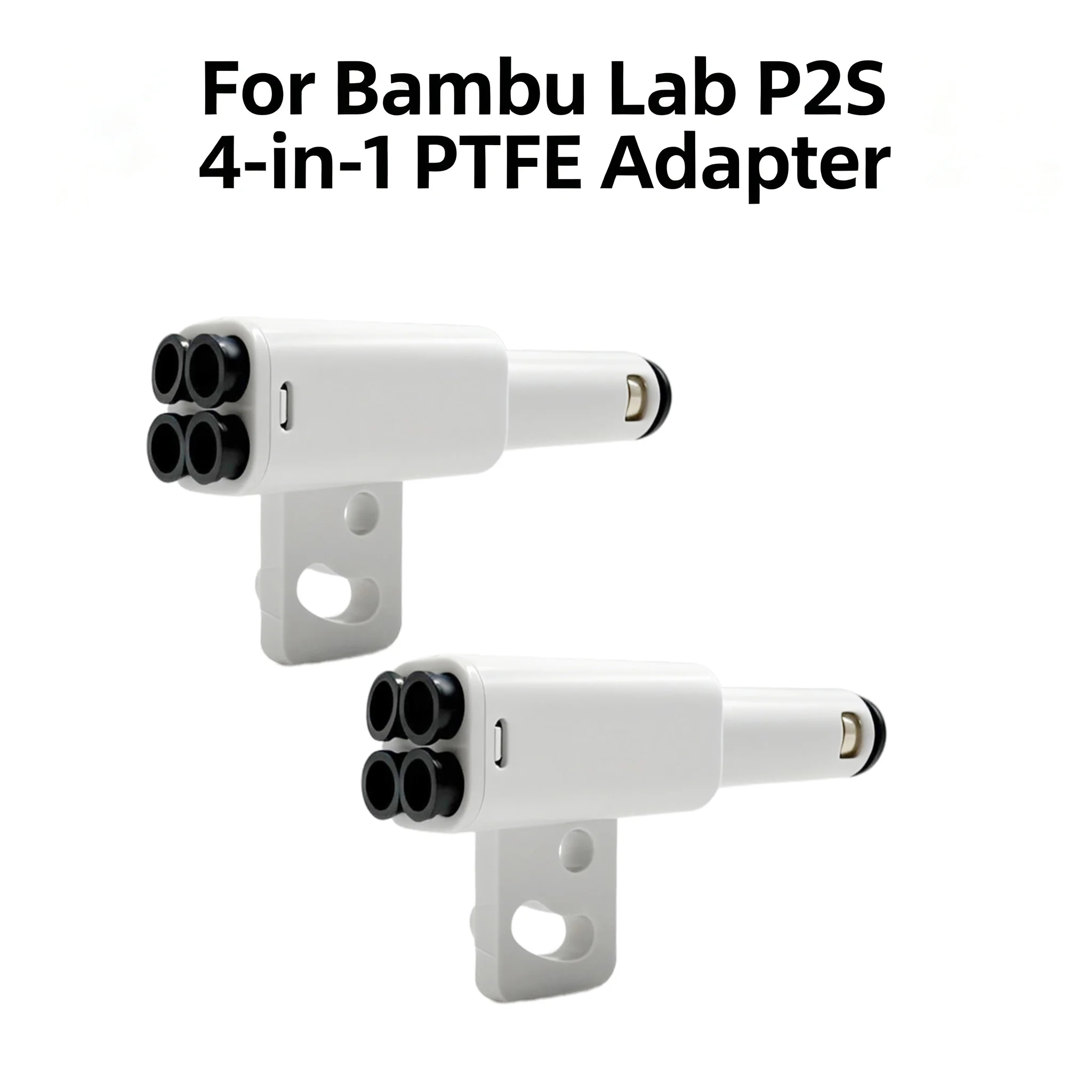 For Bambu Lab P2S 4-in-1 PTFE Adapter Material Pipe Expansion Port AMS Connect 4 Feeding Modules For X1 P1 H2S H2D for 3d pinter