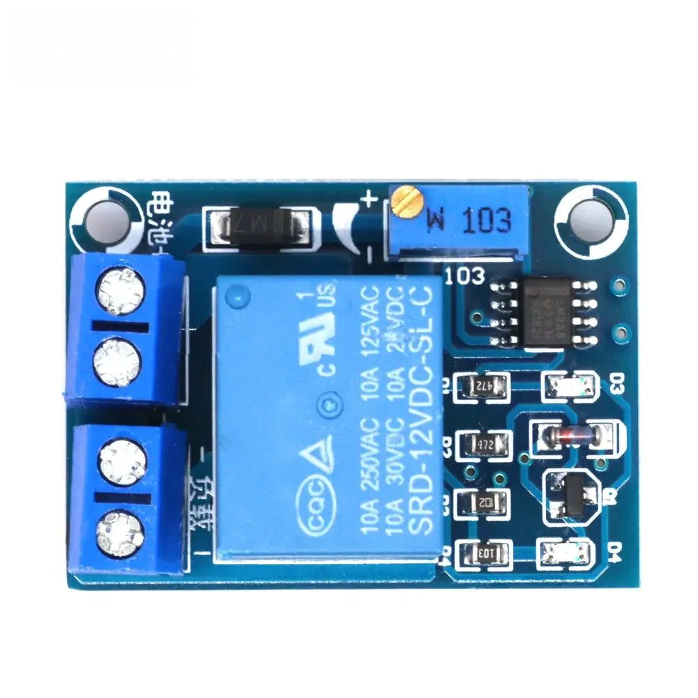 DC 12V Battery Undervoltage Low Voltage Cut off Automatic Switch Recovery Protection Module Charging Controller Protection Board