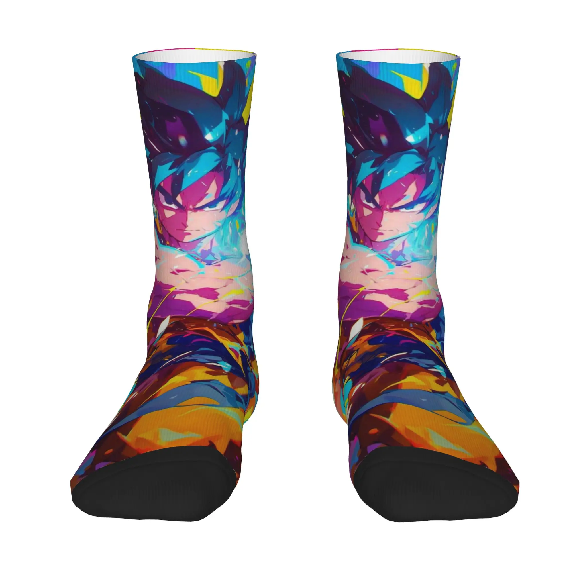 1 Pair Funny Sock Dragon Ball Son Goku (18) Vintage Quality Pattern Printed Men Socks Novelty Men's Socks