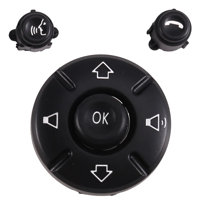

AB16-For MINI Cooper F60 F57 F56 F55 Car Steering Wheel Multifunction Control Button Replacement Lid 61319360507 61319360508