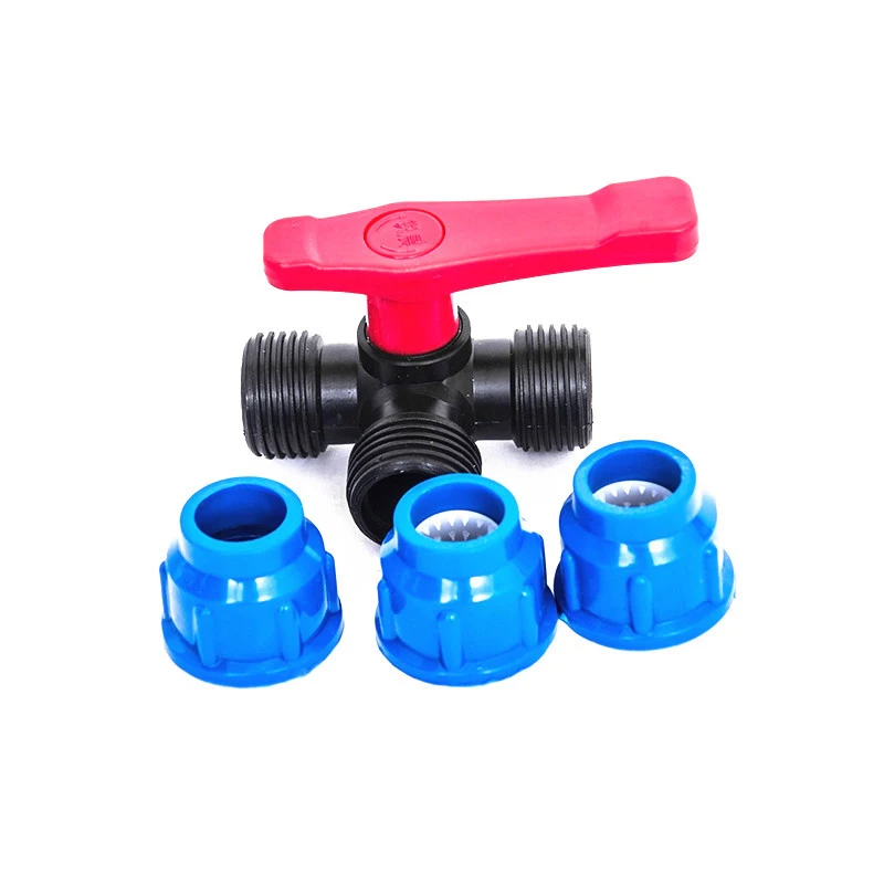 Quick Connect Three-way Valve Plastic Three-way Ball Valve Quick Connect Valve T-type Three-way Ball Valve Valve