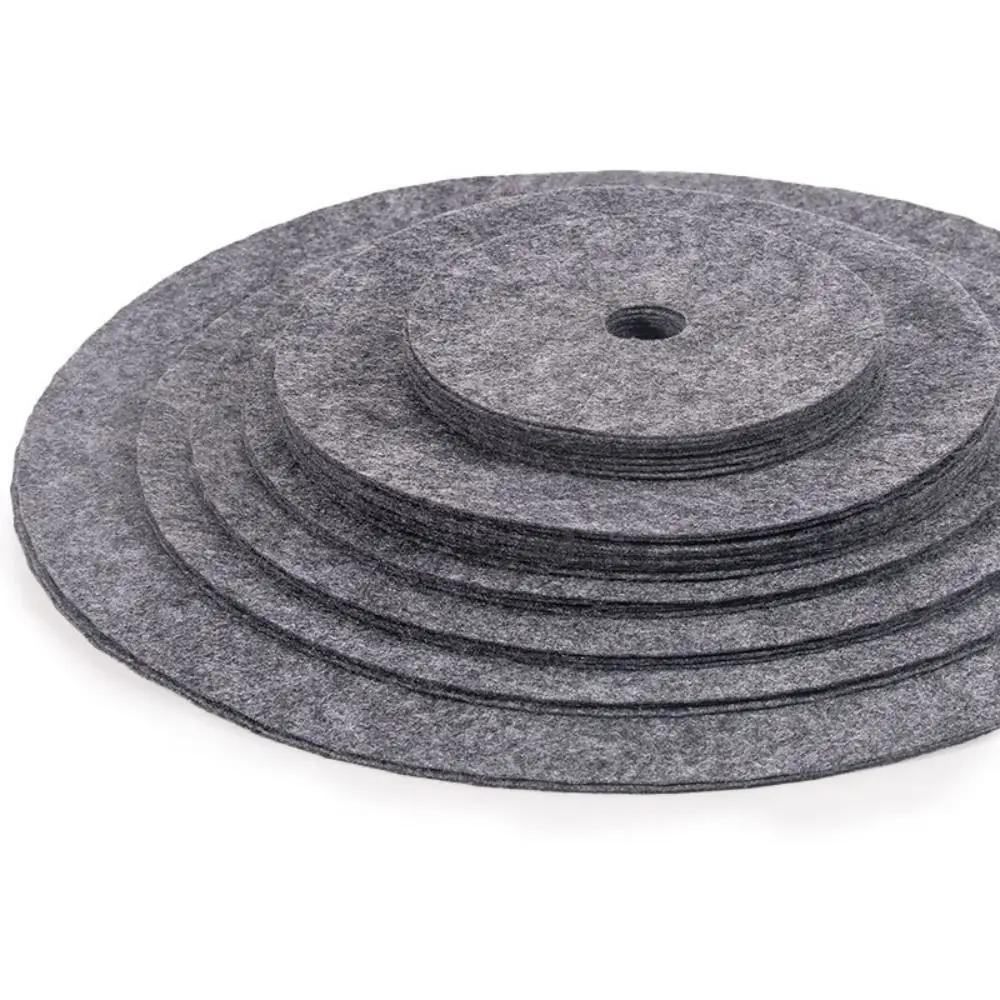 20pcs Degradable Round Weeds Barrier Mats Breathable Non-woven Tree Protector Mat Moisturizing Weeds Mulch Ring