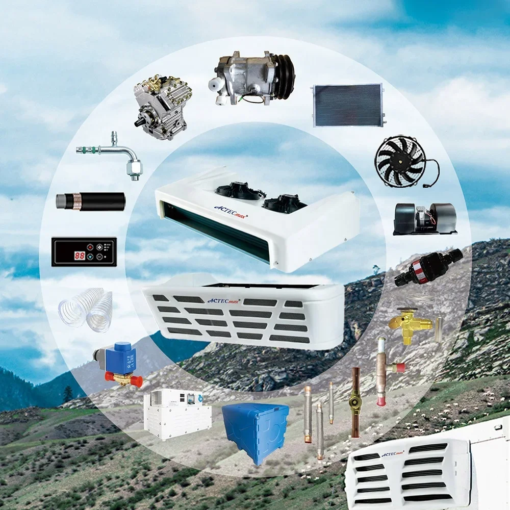 AC.133.149 Voedsel Fruit Trailer Truck Koelunit 2200w 1400W voor 20-13m3 Luchtkoelsysteem Gescheiden condensor Verdamper