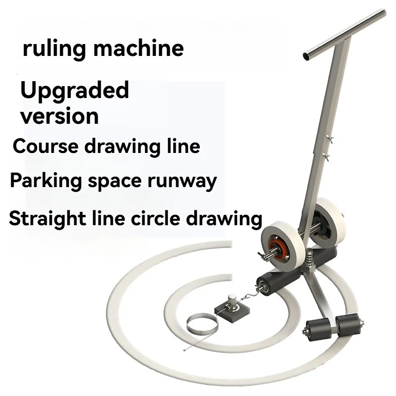 Basketball Court Line Drawing Device Masking Paper Tape Sticking Machine Parking Space Marking Highway Color Separation Artifact