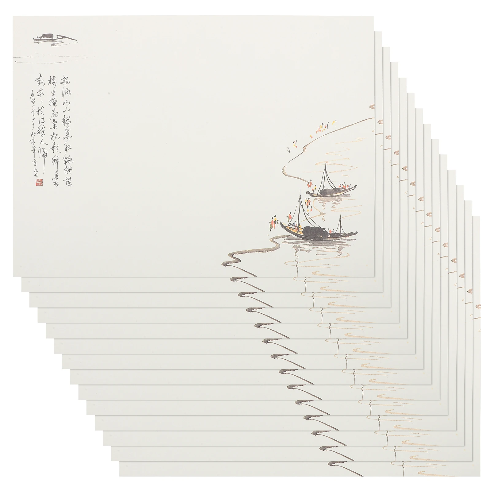 

10 Sets Vintage Letter Paper Decorative Writing Blank Papers for Invitation Greeting Announcement Poems Lyrics Thank You Cards
