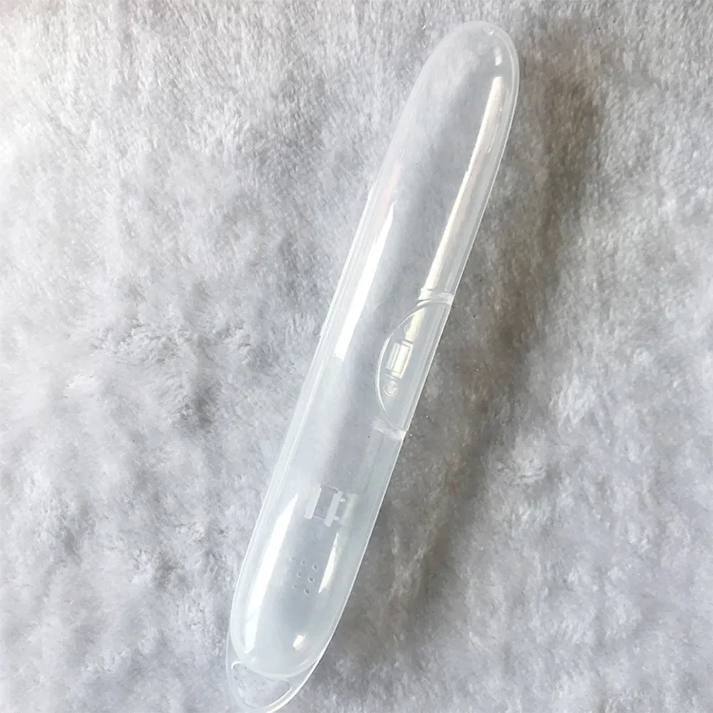 12Pcs Transparent Toothbrush Box Portable Hard Plastic Organizer Storage Container Toothpaste Brush Holder Cosmetics Jewelry