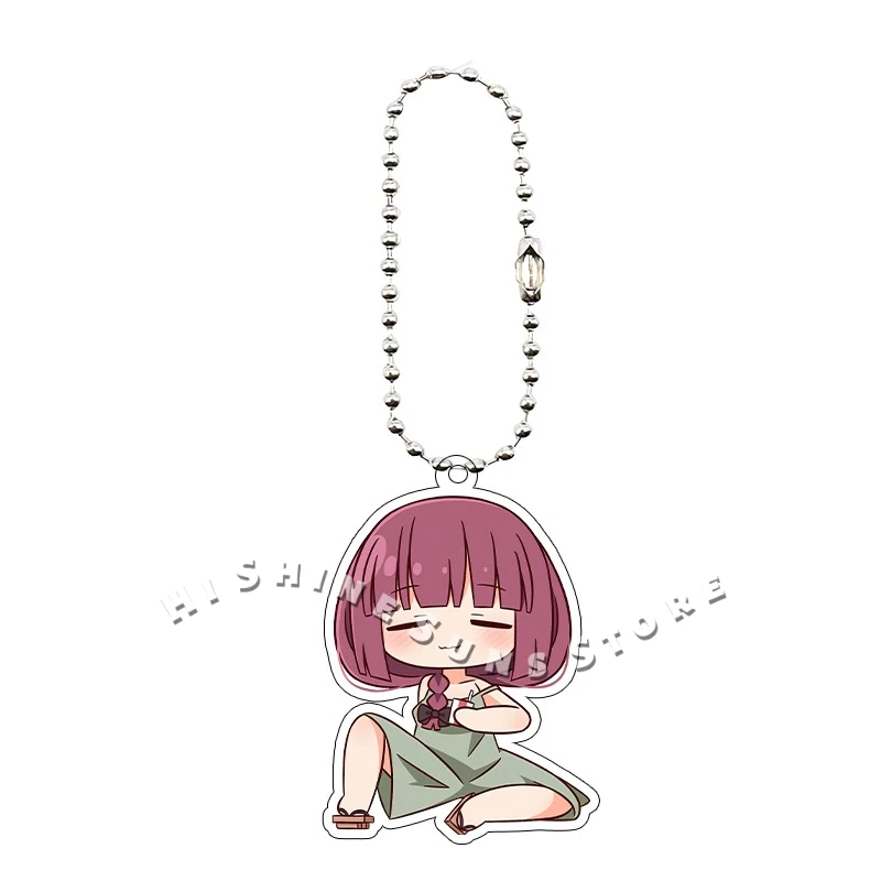 كاواي أنيمي بوتشي الصخور! Q نسخة الكرتون سلسلة مفاتيح مصنوعة من الأكريليك حقيبة الحلي Gotoh HitoriIjichi Nijika ظهره قلادة سحر #6