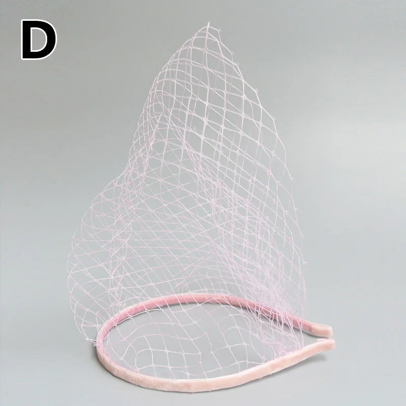 New Face-Covering Veil Headband Elegant Mesh Headband Veil Face Net Mask Wedding Bridal Headwear Party Dress Hair Accessories image 6