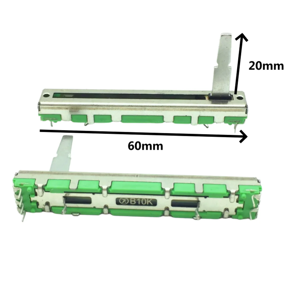 Original New 100% direct sliding potentiometer dual channel F B10K mixing console volume push rod replace of DCV1024 (SWITCH)