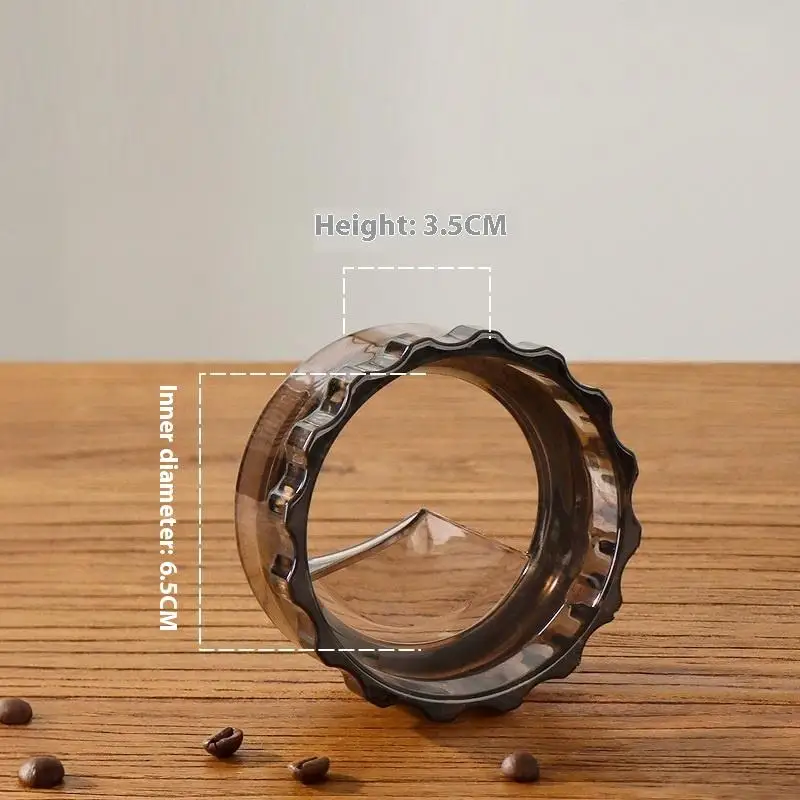 1 Uds. Tamper de café Universal-para Moka Pot, con anillo dosificador de polvo giratorio y nivelador distribuidor, herramienta de Espresso ABS de calidad alimentaria