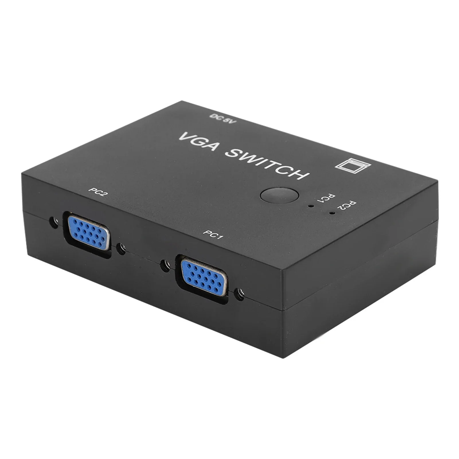 Accesorio de computadora divisor VGA Conmutador de 2 puertos 2 en 1 salida Accesorios de pantalla HD para interruptor de host