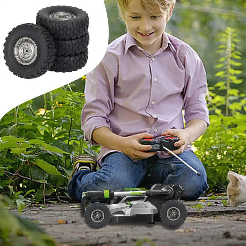 Remote Control Car Replacement Tires Sturdy Toy Car Wheels Remote Control Car Model Tyre Car Model Accessories Rugged Remote