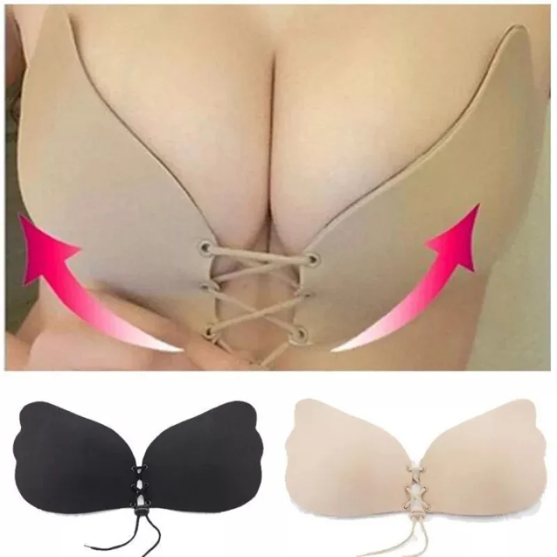 

Sexy Seamless Wireless Adhesive Stick Bra Strapless Push Up Bras for Women Sexy Backless Lingerie Invisible Silicone Bralette