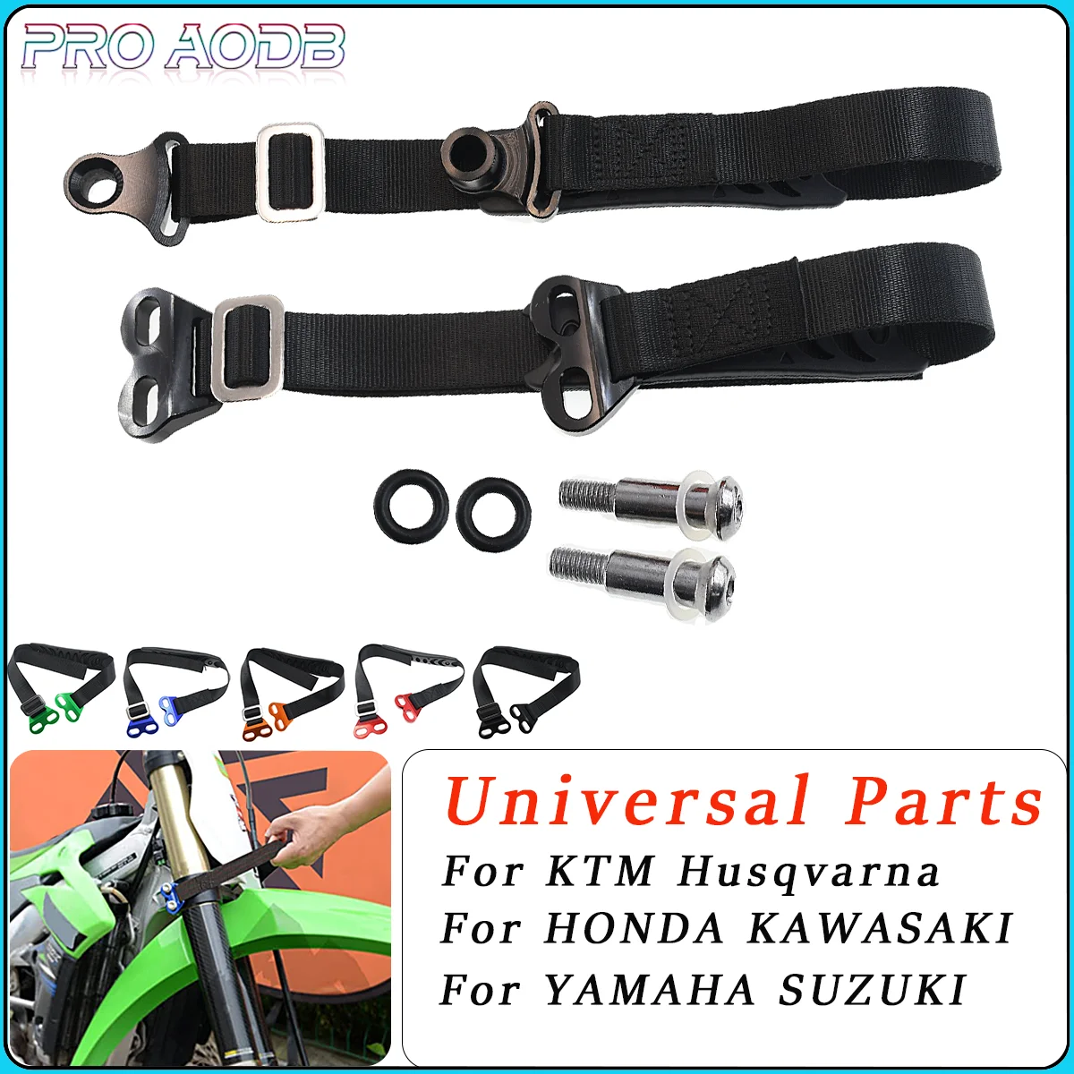 

CNC Rescue Traction Strap Pull Sling Belt For Yamaha KTM Kawasaki Suzuki Honda Husqvarna EXC CRF YZ YZF RM Road Motocross Enduro