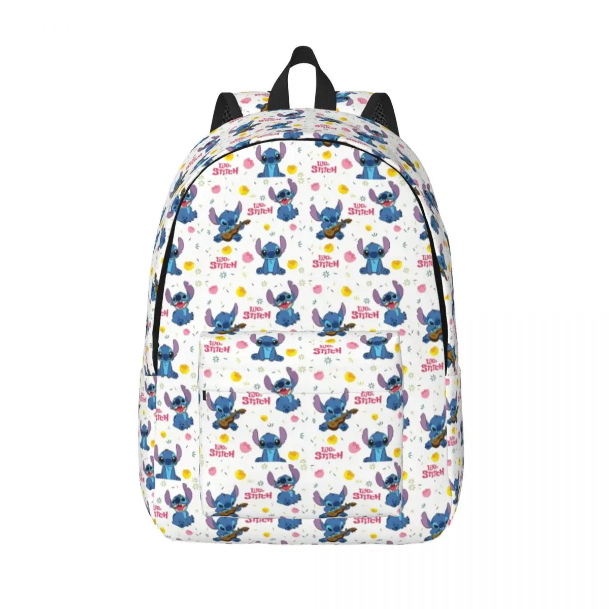 Custom Cartoon Laptop Backpack Women Men Basic Bookbag for College School Students Stitch Seamless Bag