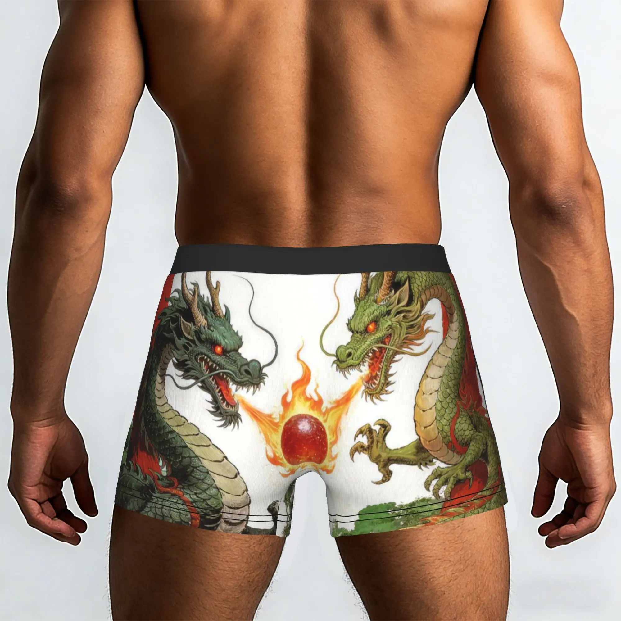 Chinese Dragon Pine Tree Traditional   Underpants Homme Panties Male Underwear Ventilate Shorts Boxer Briefs